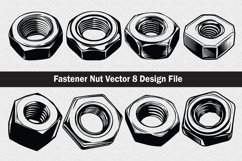 Nut SVG silhouette vector cut file Product Image 1