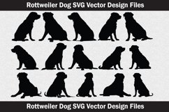 Rottweiler Dog Head vector Svg file Product Image 1