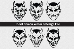Devil mascot SVG file cut file Product Image 1