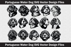 Portuguese Water Dog head vector Svg file Product Image 2