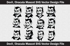Devil mascot SVG file cut file Product Image 2