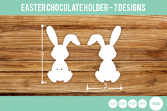 Easter Chocolate Holder SVG, Bunny Carrot Egg Laser Cut Product Image 8