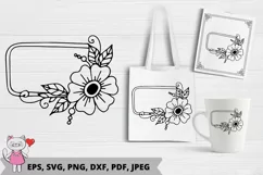 Floral Wreaths SVG, Floral Monograms SVG Product Image 2