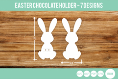 Easter Chocolate Holder SVG, Bunny Carrot Egg Laser Cut Product Image 9