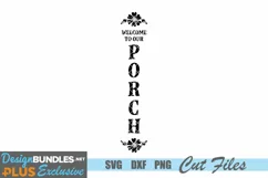 Welcome to Our Porch SVG, Farmhouse SVG Product Image 2