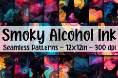 Smoky Alcohol Ink Digital Papers - Seamless Patterns Product Image 1