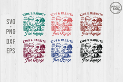 Kids &amp; Rabbits Are Best Free Range|Farm Mama|Homestead SVG Product Image 1