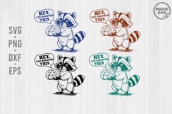 Hey You Dropped This Vintage Raccoon|Funny Brain Sarcastic Product Image 1