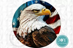 USA EAGLE PNG CLIPART FOR DOOR HANGER, COASTERS AND MORE Product Image 1