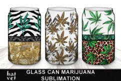 Glass Can Wrap Bundle | Cannabis Sublimation PNG Product Image 1