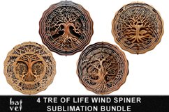 Tree of Life Wind Spinner Sublimation Bundle | Wood Design Product Image 1