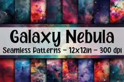 Galaxy Nebula Digital Papers - Seamless Patterns Product Image 1