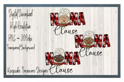 Nana Claus PNG, Hand Drawn, All 3 Nanas Included Product Image 1