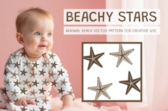 Minimal Beach Starfish Seamless Pattern Product Image 1