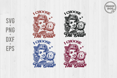 I Choose The Bear|Retro Housewife Meme|Sarcastic Feminism Product Image 1