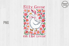 illy Goose On The Loose PNG|Boho Floral Goose Baby Shower Product Image 1