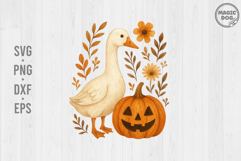 Boho Halloween Goose|Halloween Silly Goose Floral Product Image 1