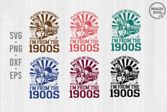 Please Be Patient with Me I’m from the 1900s|Retro Quote SVG Product Image 1