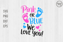 Pink or Blue We Love You|Boy or Girl Gender Reveal|New Born Product Image 1
