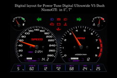 Digital Layout for Power Tune Digital Ultrawide V5 Dash Product Image 1