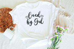 Loved by God SVG, Christian SVG, Christian Quote SVG Product Image 2