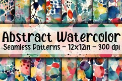 Abstract Watercolor Digital Papers - Seamless Patterns Product Image 1