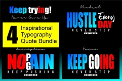 4 Inspirational Typography Quote Bundle Product Image 1