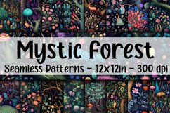 Mystic Forest Digital Papers - Seamless Patterns Product Image 1