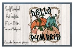 Hello Pumpkin, Hand Drawn, PNG Simulation Design Product Image 1