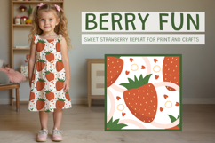 Cute Strawberry Hearts Seamless Pattern Product Image 1
