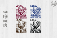 Local Egg Dealer|Retro Farmhouse Chicken|Funny Easter Product Image 1