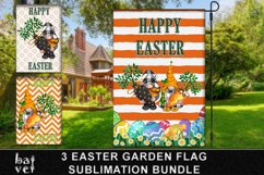 Easter Gnome Garden Flag Sublimation Bundle | Easter Design Product Image 1