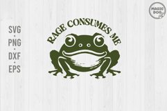 Rage Consumes Me Frog|Mental Health|Funny Frog Meme Saying Product Image 1