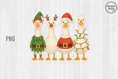 Christmas Goose|Funny Goose Christmas|Merry Goosemas PNG Product Image 1