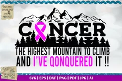 I've conquered cancer | Cancer survivor | Cancer Warrior svg Product Image 1