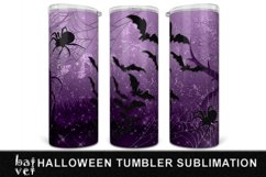 Halloween Tumbler PNG | Purple Sublimation Tumbler Product Image 1