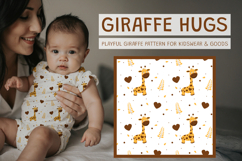 Cute Baby Giraffe Seamless Pattern Product Image 1