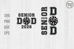 Senior Cheer Dad Class of 2026|Cheerleader Dad 2026 SVG Product Image 1