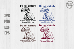 Do Not Disturb My Peace|Funny Introvert, Retro Frog Meme SVG Product Image 1