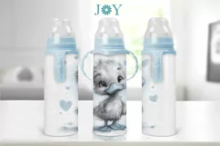 BABY DUCK BABY BOTTLE WRAP SUBLIMATION DESIGN PNG Product Image 2