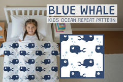 Whale Nursery Seamless Print For Kids Product Image 1