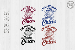 I’m Just Here for the Chicks Retro Easter|Boys Easter|Chicks Product Image 1