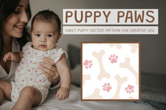 Dog Paw and Bone Kids Seamless Pattern Product Image 1