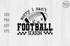 Sorry, I can&#039;t. It Is Football Season|Retro Checker Football Product Image 1