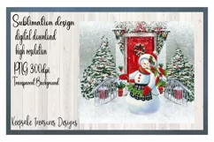 Winter Illustration, Christmas Skinny Tumbler Template Product Image 2
