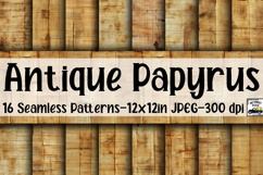 Antique Papyrus Digital Papers - 16 Seamless Papers Product Image 1