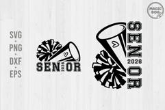 Cheer Senior 2026|Class of 2026|Senior Cheerleader 2026 SVG Product Image 1