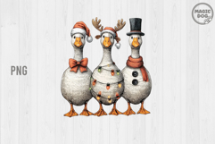 Christmas Goose, Vintage Christmas Goose, Snowman Goose Product Image 1