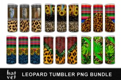 Leopard Tumbler Sublimation Bundle Designs PNG Product Image 1