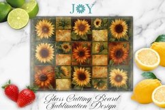 PATCHWORK KITCHEN CUTTING BOARD SUBLIMATION DESIGN PNG Product Image 1